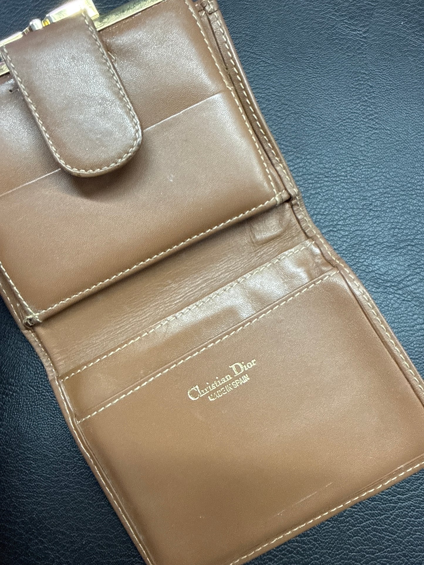Christian Dior Honey Comb Lock Wallet