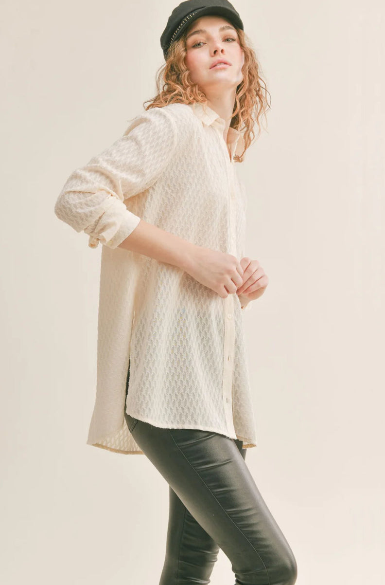 Tea Time Button Up