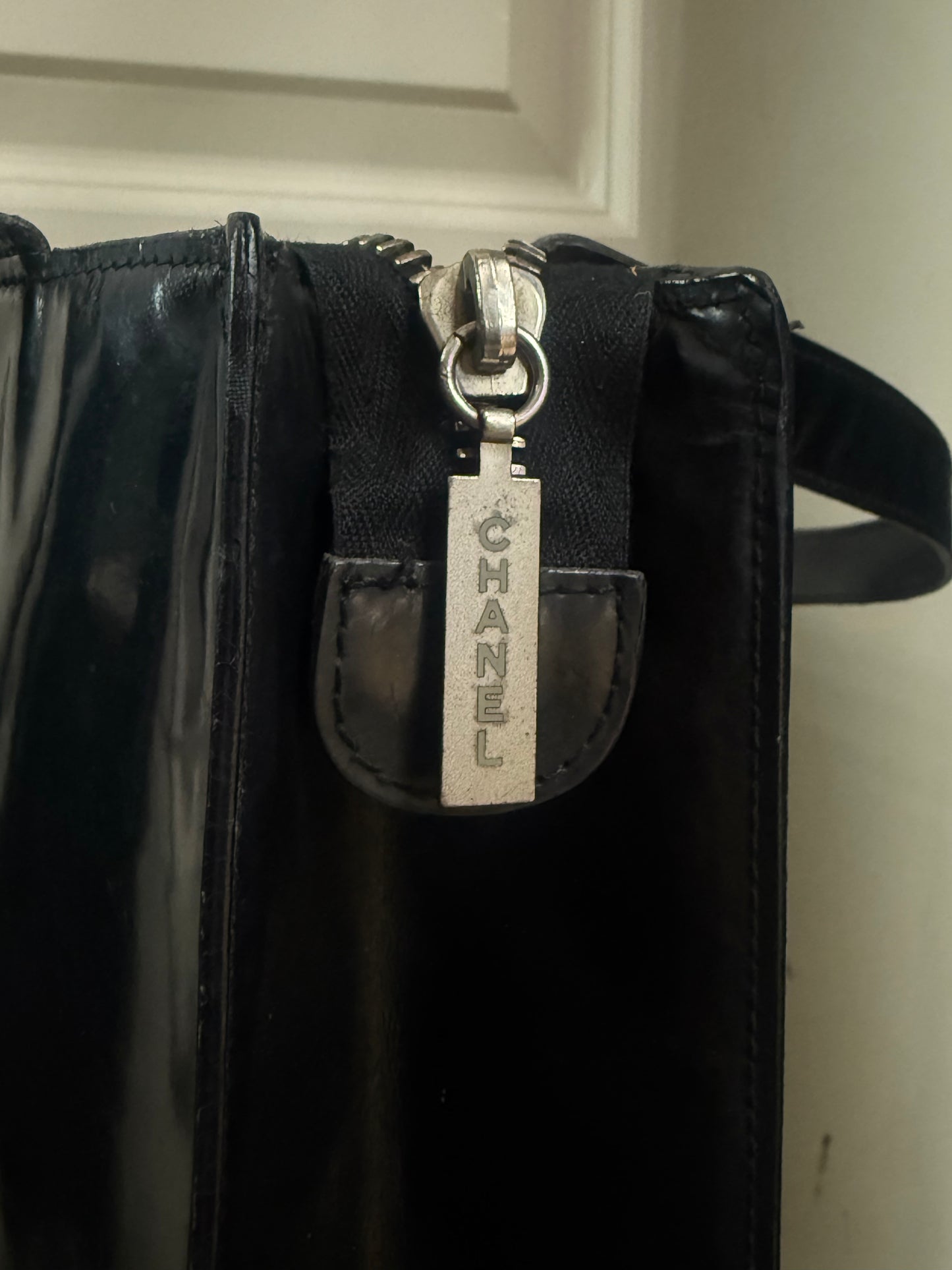 CHANEL Patent Leather Shoulder Bag || Comes with Certificate Of Authenticity!
