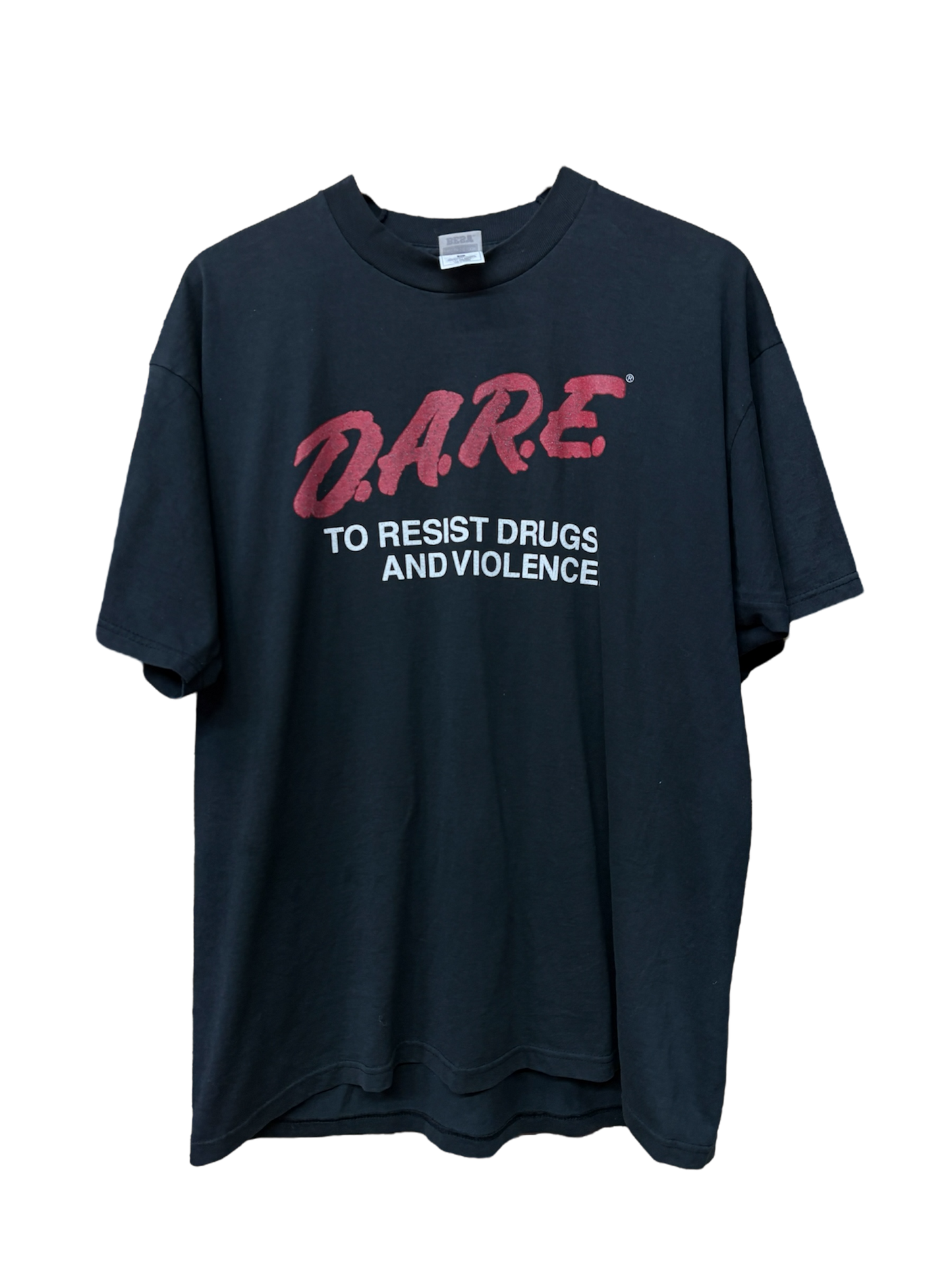 DARE tee on BEST tag