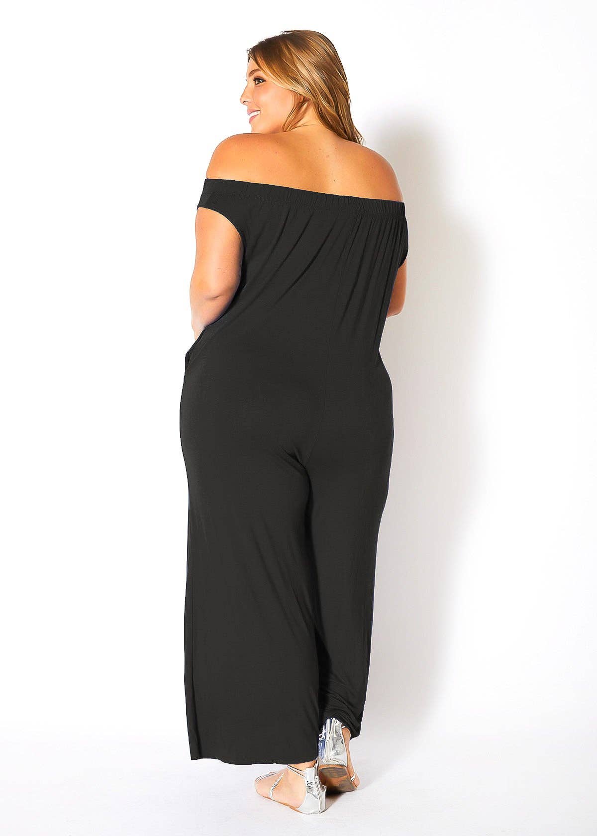 Plus Size Off Shoulder One Piece