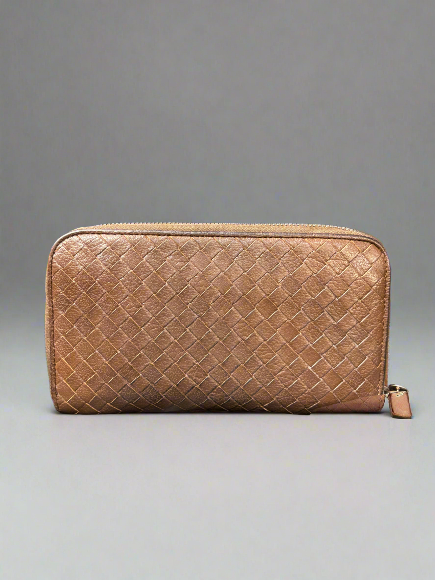 Bottega Venetta Intrecciato Long Wallet