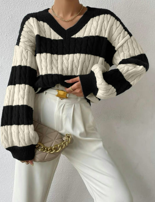 Alix Striped Sweater