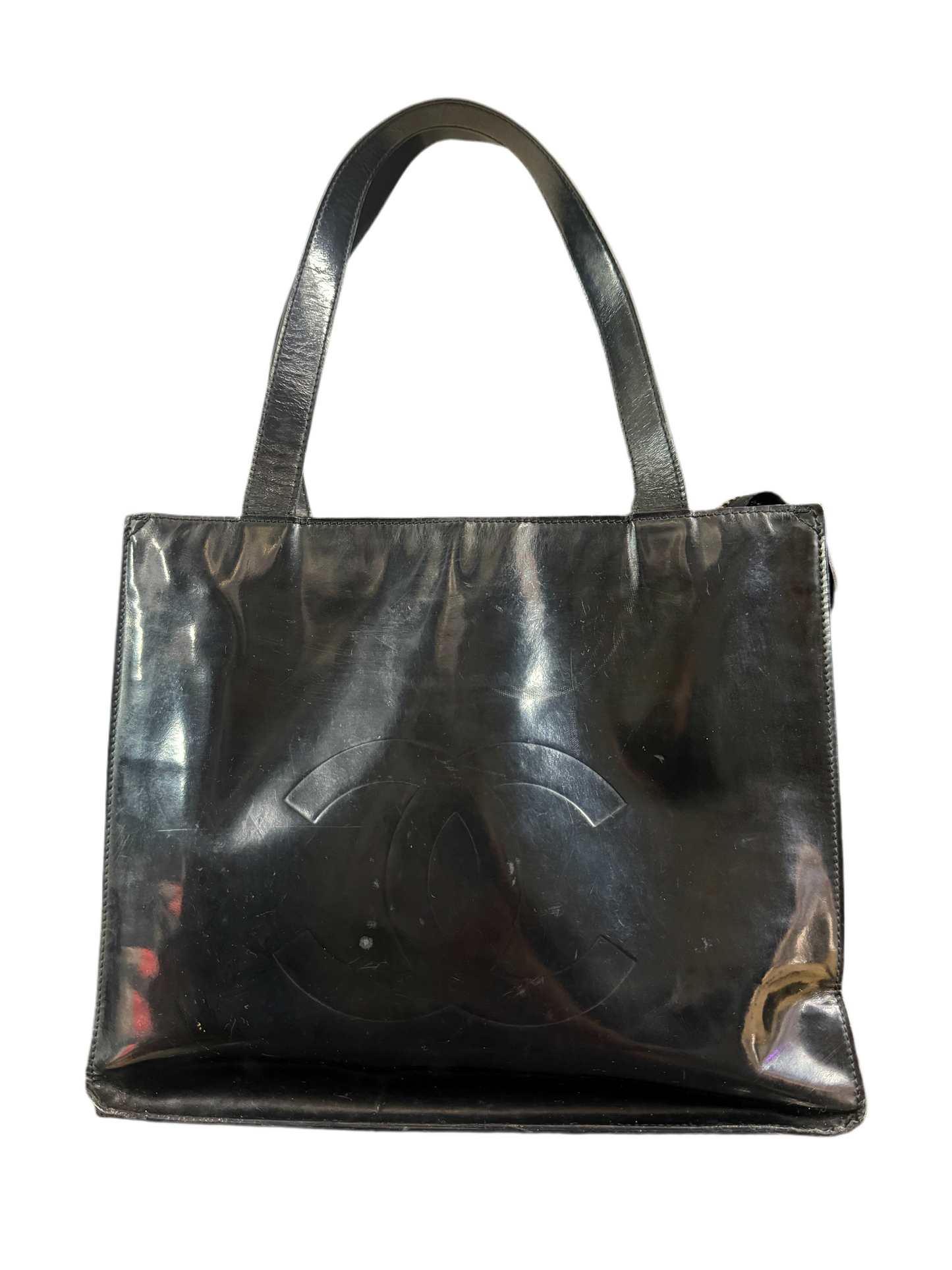 CHANEL Patent Leather Shoulder Bag || Comes with Certificate Of Authenticity!