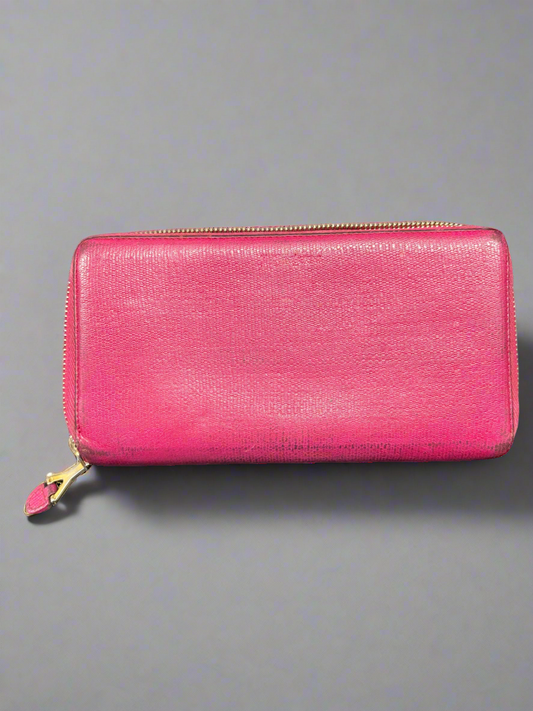 YSL Pink Long Wallet