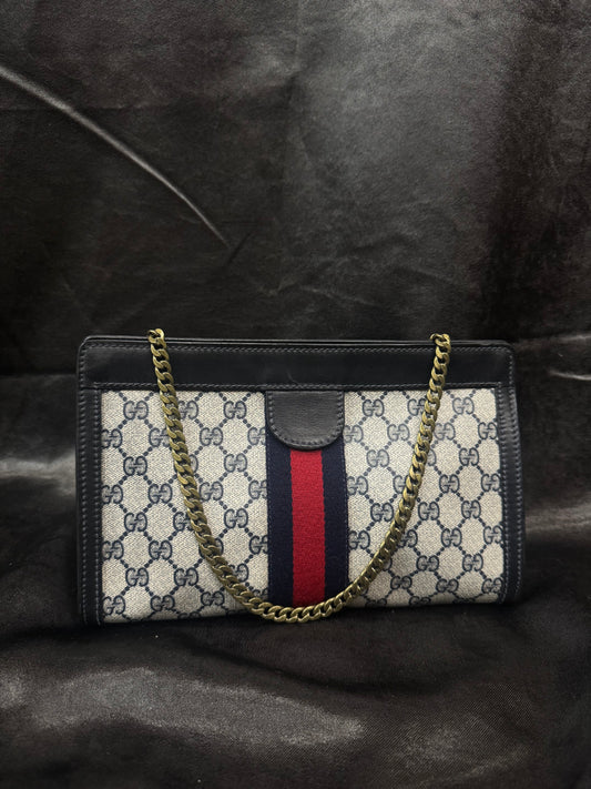 GUCCI Clutch/Shoulder bag W/ Chain