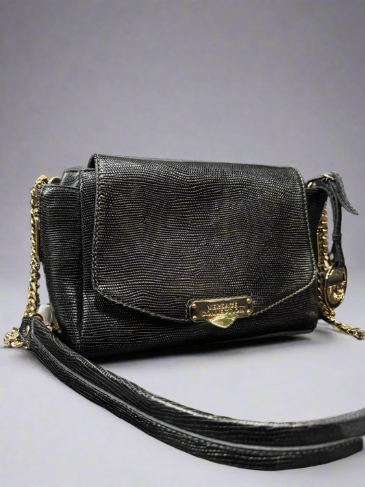 Versace Black Leather Bag