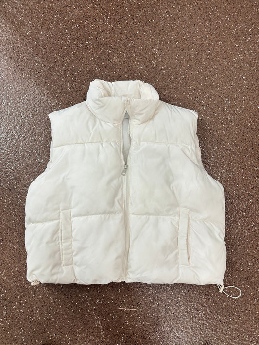 White Puffer Vest