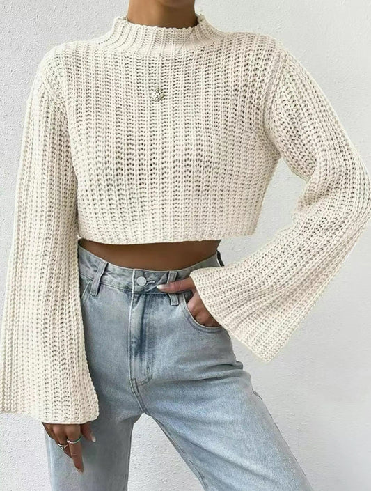 Ella Sleeve Crop Sweater