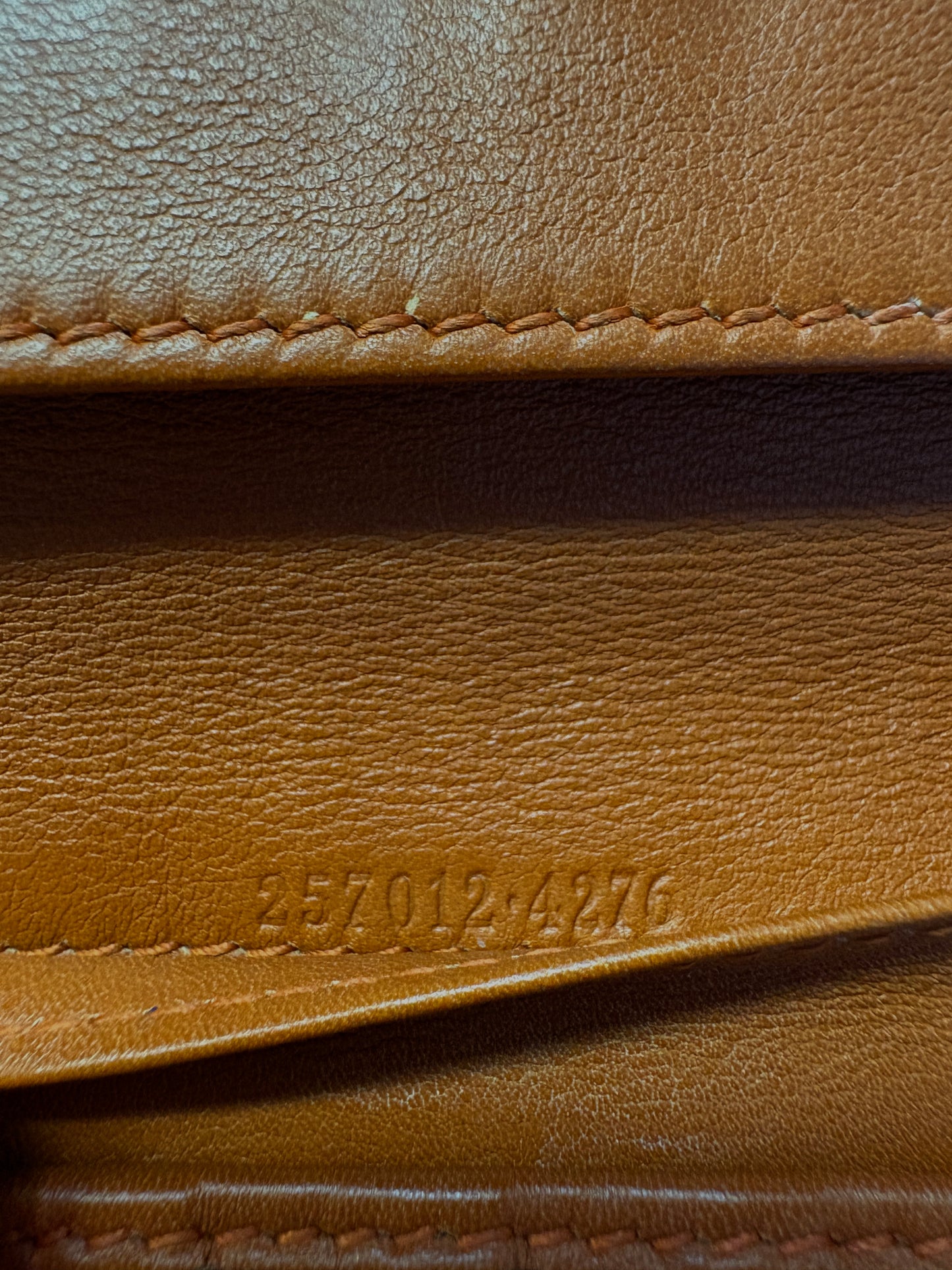 Long Orange Gucci Guccissima Wallet