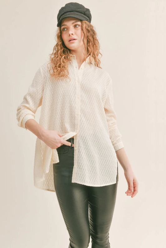 Tea Time Button Up