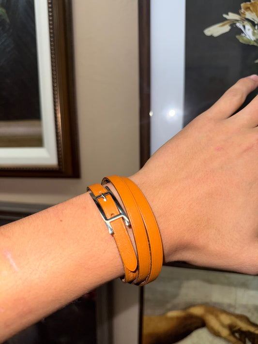 Hermès Leather Bracelet