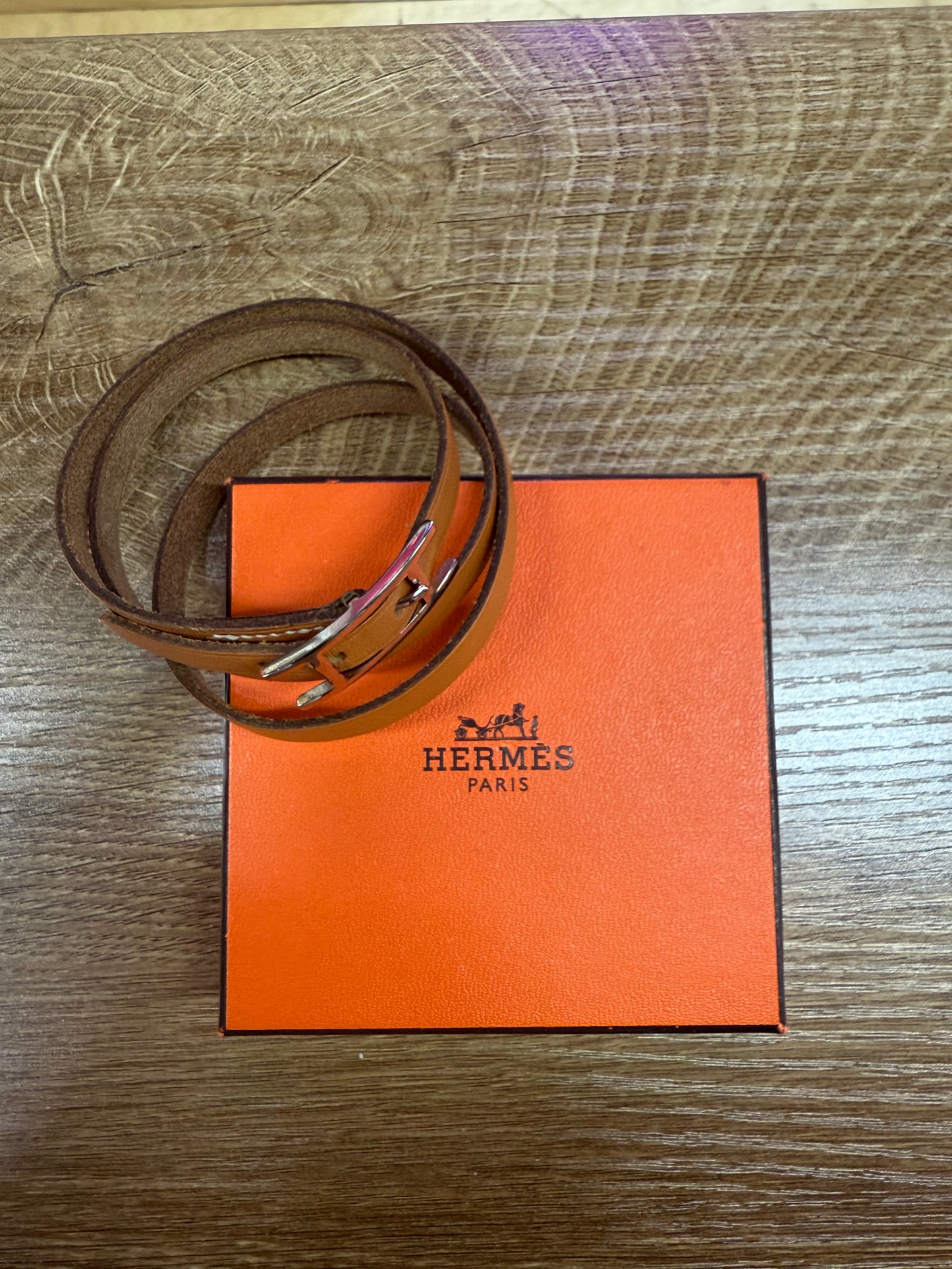 Hermès Leather Bracelet