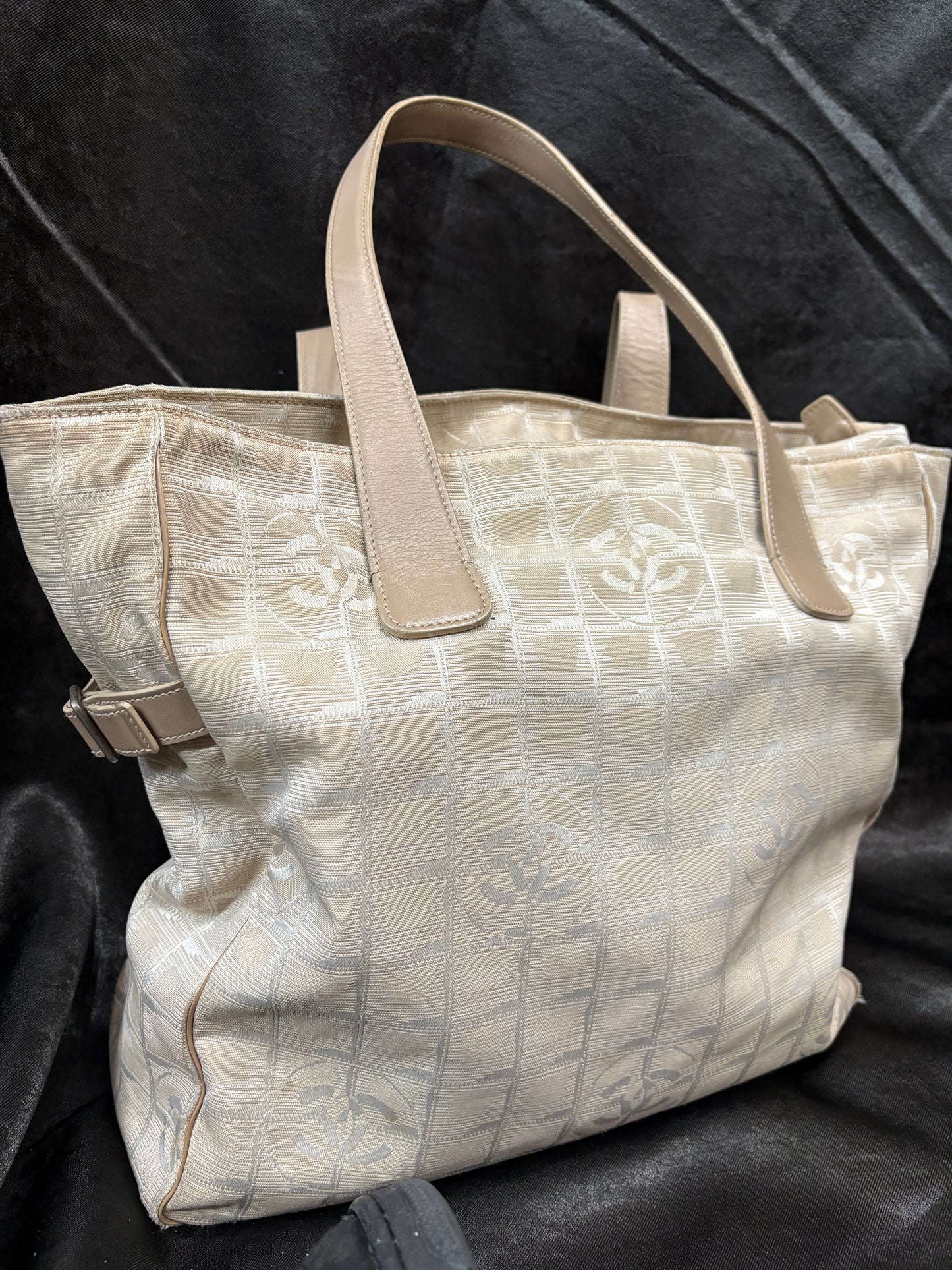 Chanel Linge Canvas Tote