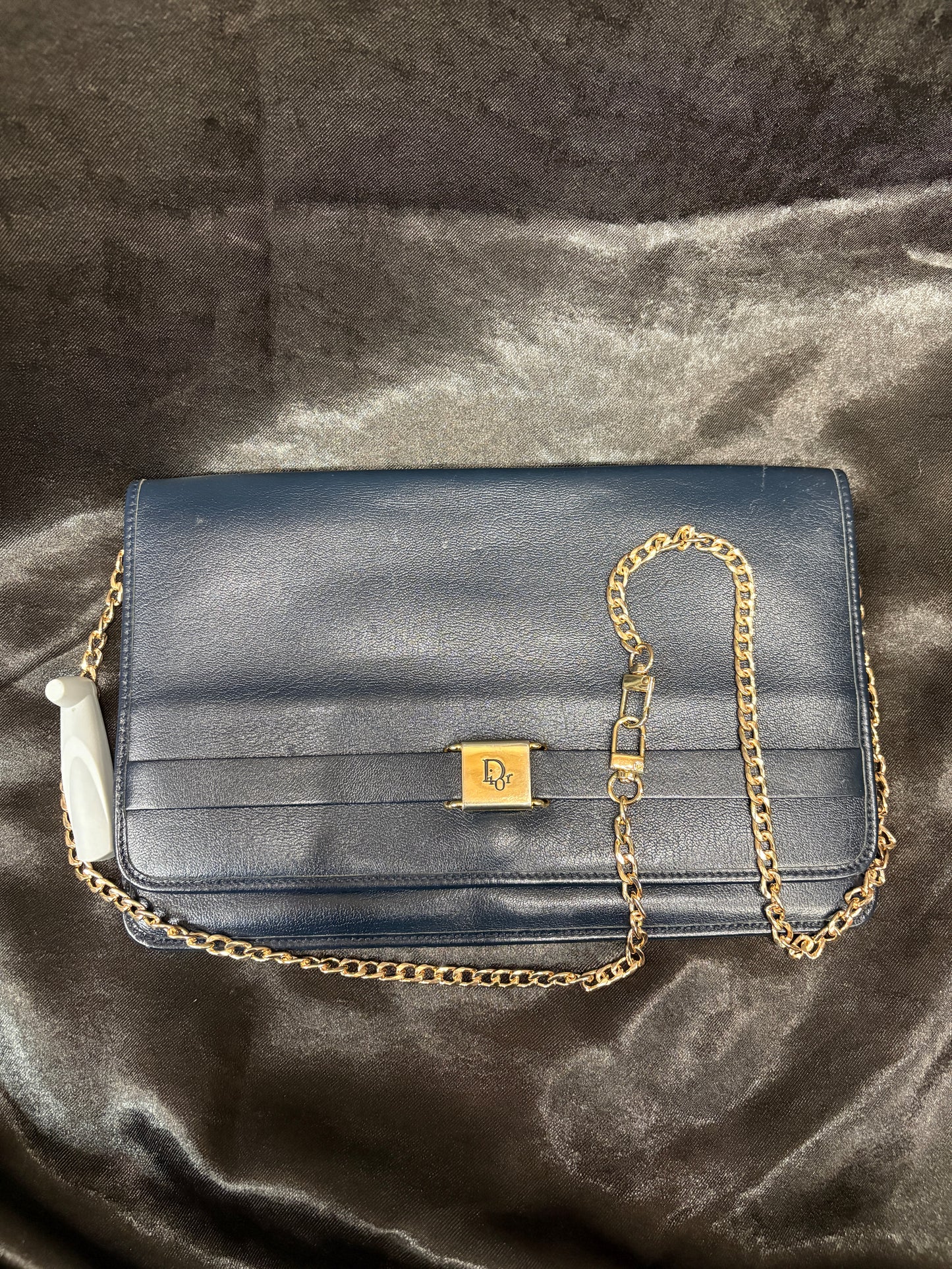 Dior Navy Blue Vintage Sak Bag