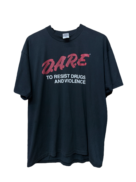 DARE tee on BEST tag